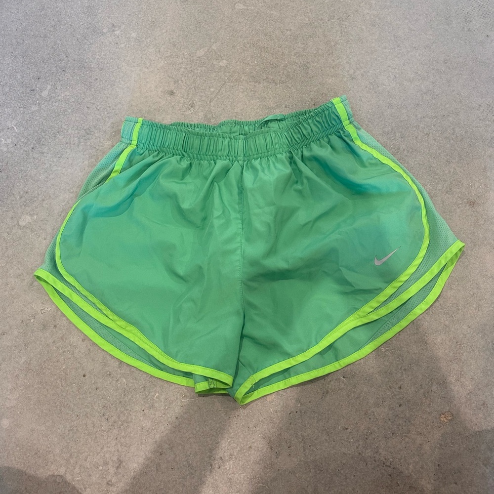 Nike Women's Lime Green Athletic Shorts